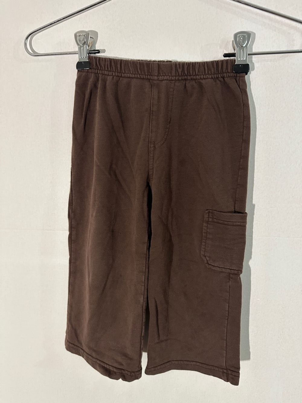 Carter's Brown Wide-Leg Cargo Sweatpants